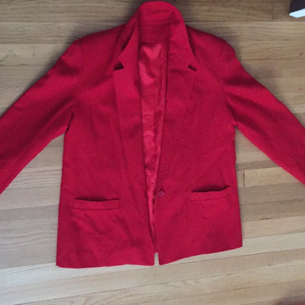 Red velvet coat